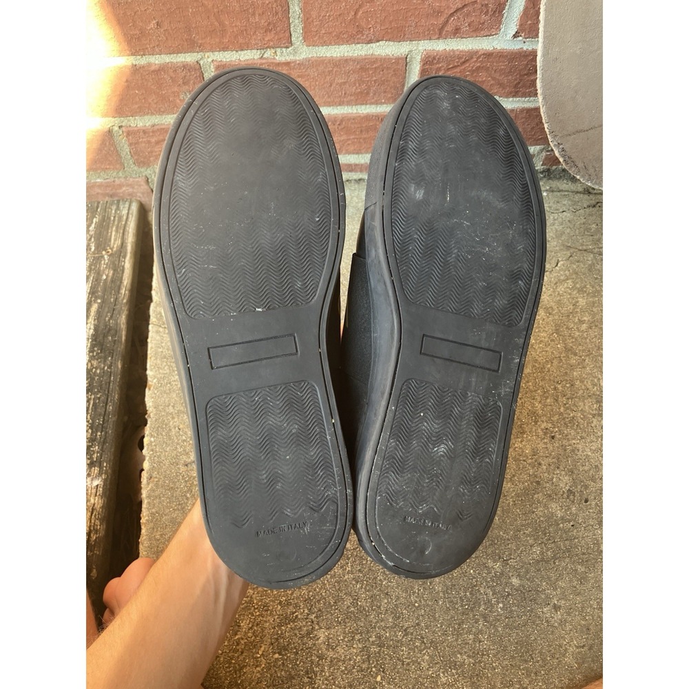 Valentino by Mario Valentino Men's Zeus Slip-On Sneaker in Black/Gold Odyssey 11 - Picture 11 of 14